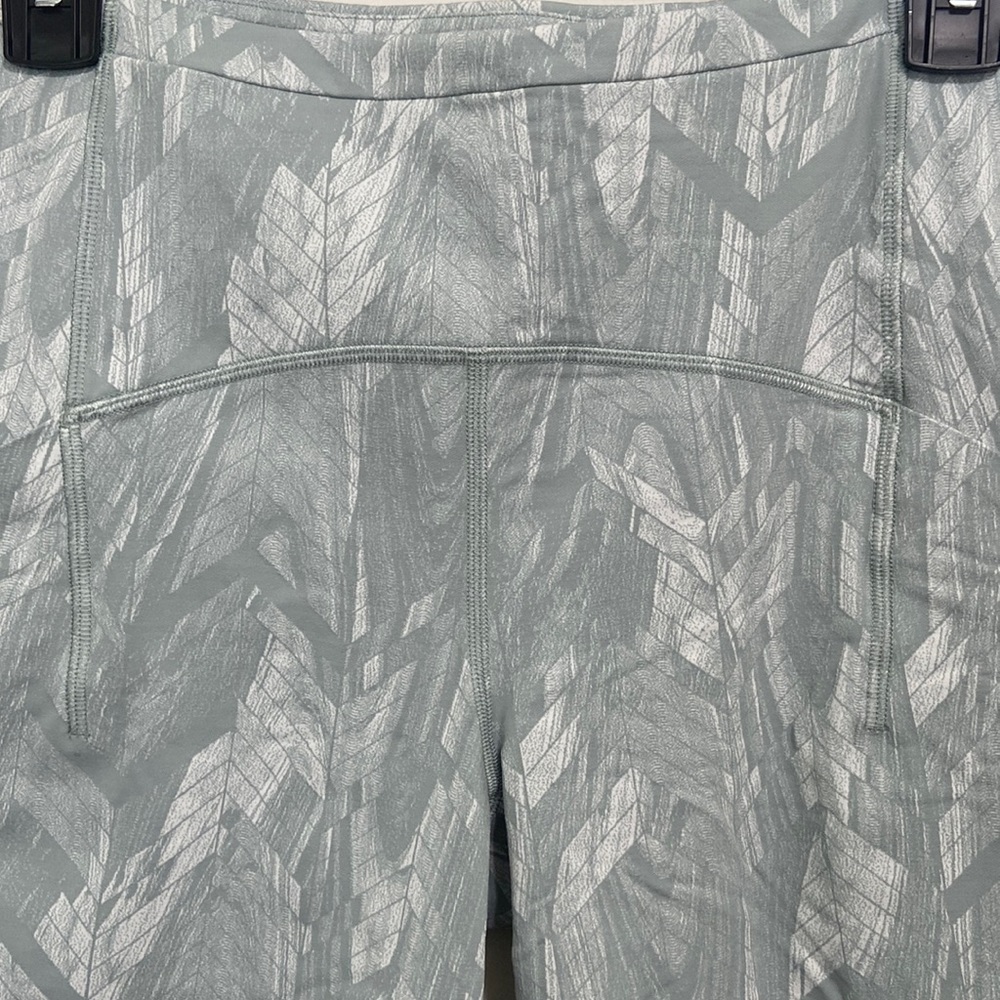 lululemon Swift Speed High Rise Crop Silver Green Size 6